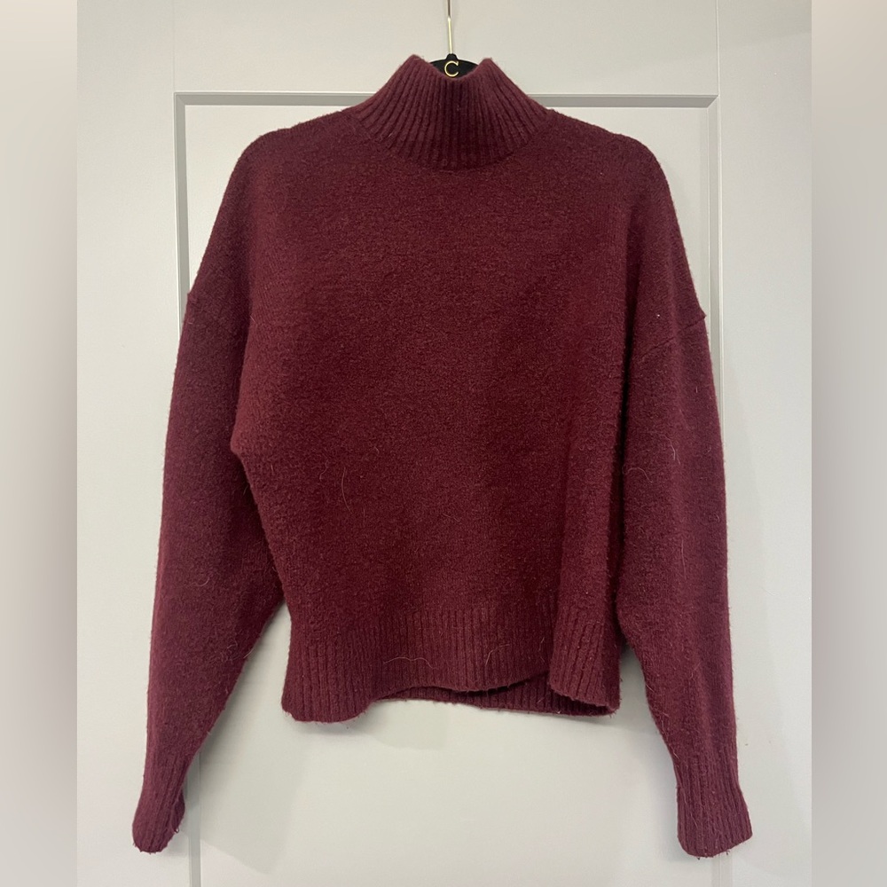 Zara Deep Red Knit Pullover